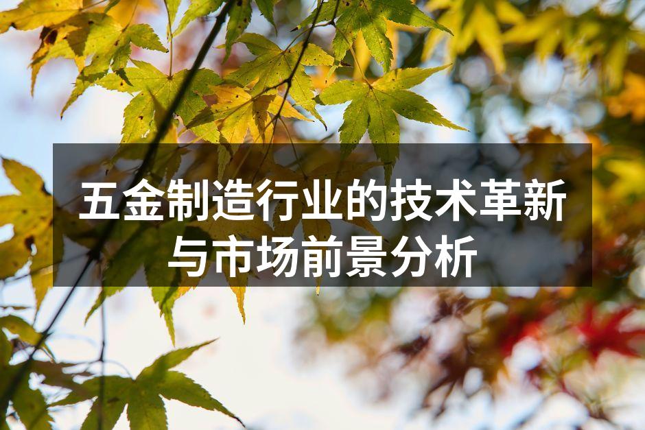 五金制造行业的技术革新与市场前景分析